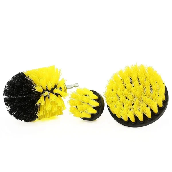 3Pcs/Set Electric Scrubber Brush Drill Brush Kit Plastic Round Cleaning Brush for Carpet Glass Car Tires BIY Bits by PROSTORMER - Image 5