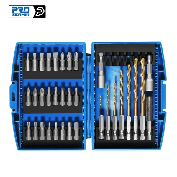 34pcs Screwdriver Bit & Nut Driver Set Phillips/Slotted Bits Magnetic Multi Tool Home Appliances Repair Hand Tool PROSTORMER - Image 3