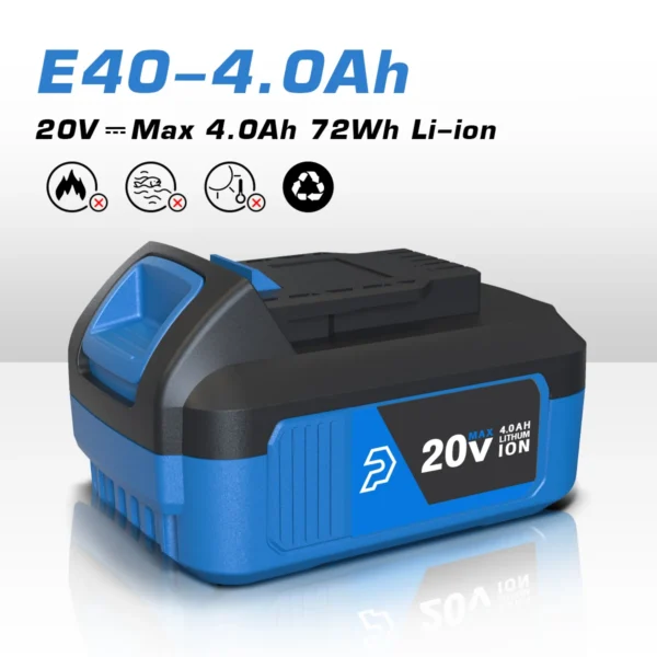 PROSTORMER 2000mAh/4000mAh Lithium-Ion Battery work on 20V Series Tools Cordless Brushless Dirll/Wrench/Screwdriver/Circular Saw - Image 3