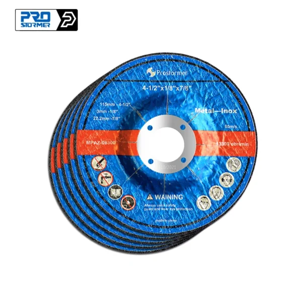 PROSTORMER 1mm/3mm 115mm/125MM Grinding Wheel Slice 5 Pieces Suitable for 20V Cordless Electric Angle Grinder