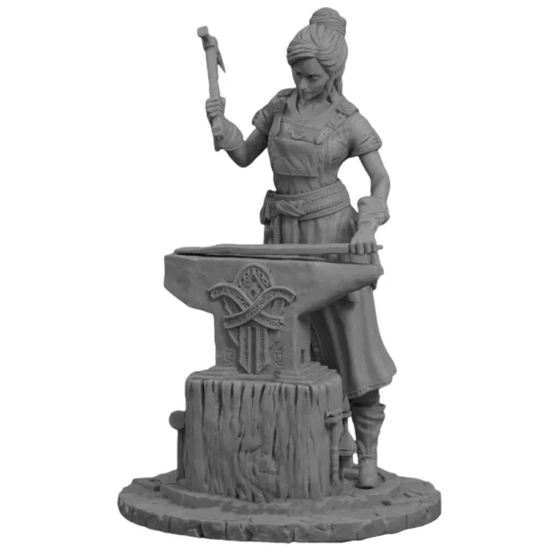 Lara The Blacksmith 1:18 Miniature Figure Resin Model Kit Unpainted Plastic Model Kit a1774 - Image 5