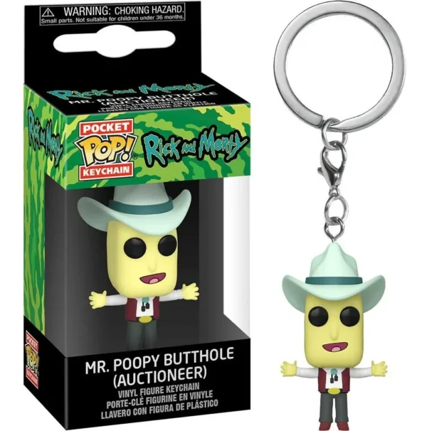 Funko Pop New Rick Et Morty Noob Noob TINKLES MR. POOPY Keychains Vinyl Figure Krombopulos Pickle Rick Pocket Pop Keychain Toy - Image 4