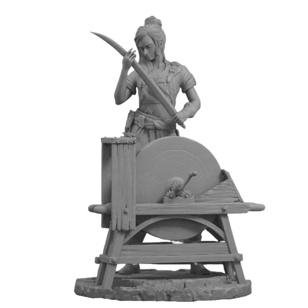 Lara The Blacksmith 1:18 Miniature Figure Resin Model Kit Unpainted Plastic Model Kit a1774 - Image 2