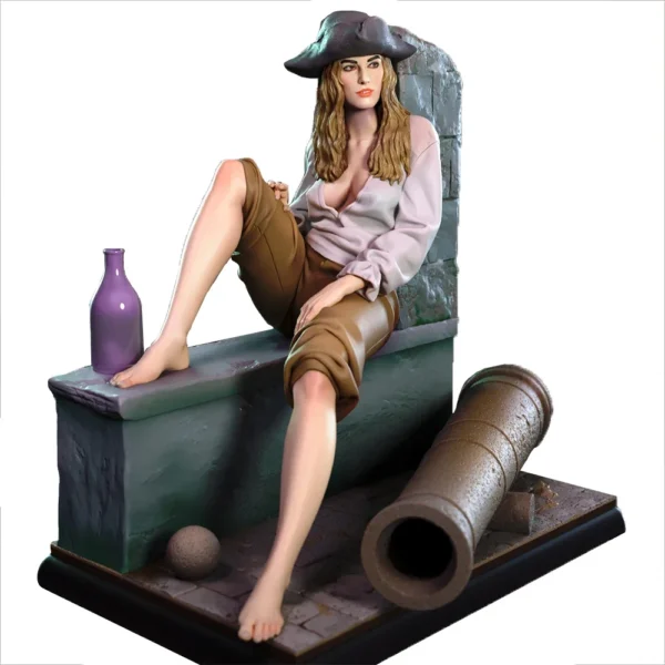 Elizabeth Figure 1:24 Miniature Figure Resin Model Kit Unpainted Plastic Model Kit A784 - Image 2