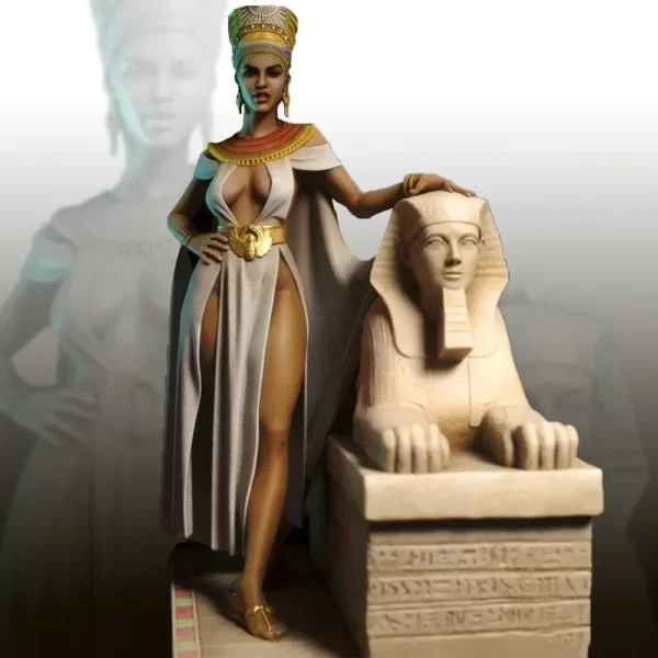 Nefertiti 75mm Resin Model Kit 1/24 miniatureScale Figure Model Kit Unpainted Kits Plastic Model Kit A236 - Image 3