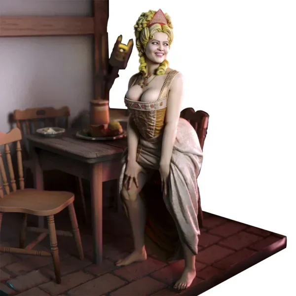 Camilla Figure 1:24 Miniature Figure Resin Model Kit Unpainted Plastic Model Kit A550 - Image 2