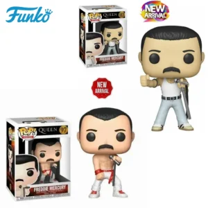 Funko Pop Rocks New Arrival Queen Freddie Mercury 183# 97# Freddie Mercury PVC Vinyl Figure Collection Models Toys for Children