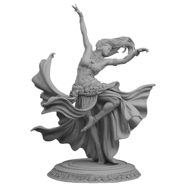 Dancing Girl Figure 1:16 Miniature Resin Model Kit Unpainted Plastic Model Kit A2577 - Image 3