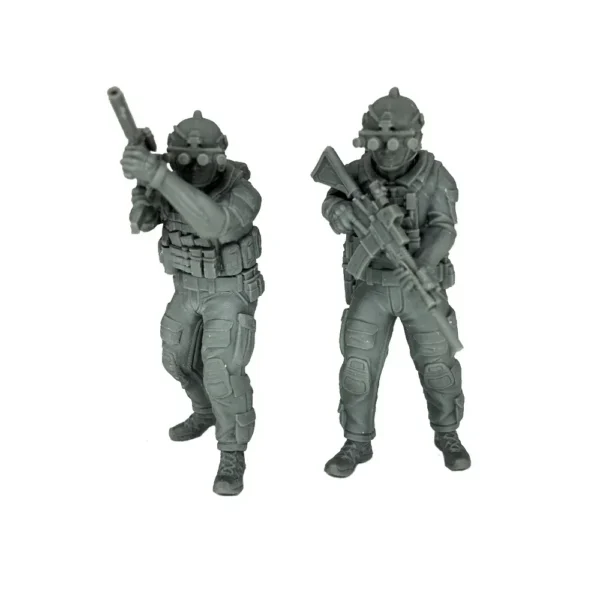 DEVGRU Miniature 1/35 Miniature Resin Figure Unpainted Model Kit 54mm Figures A219 - Image 2