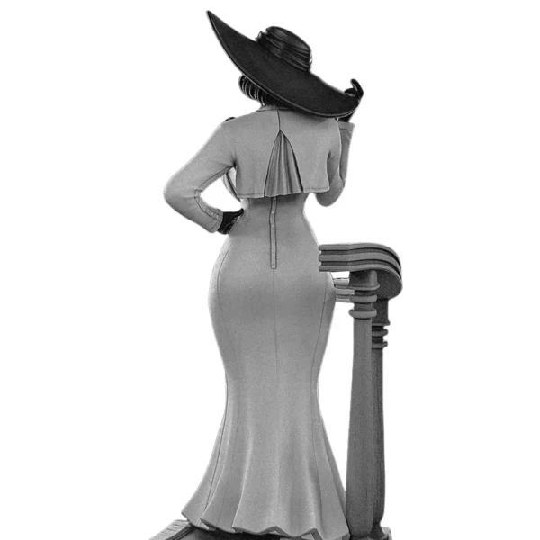 Alcina Dimitrescu B Figure 1:18 Miniature Figure Resin Model Kit Unpainted Plastic Model Kit A573 - Image 5