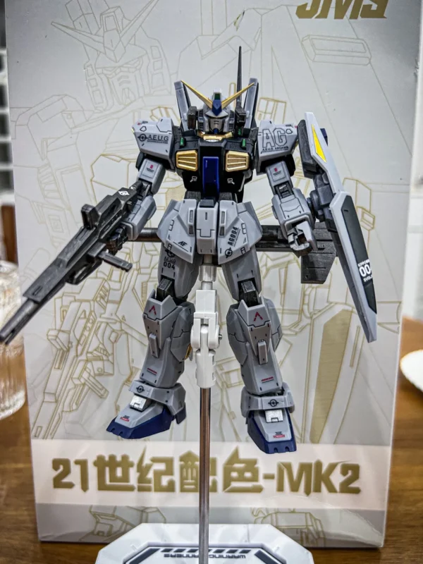 JMS HG 1/144 RX-178 Model Kit MK2 21ST Century Realtype Assembly Action Figures Robot Figurine Plastic Model Colletion Toy Gifts - Image 2