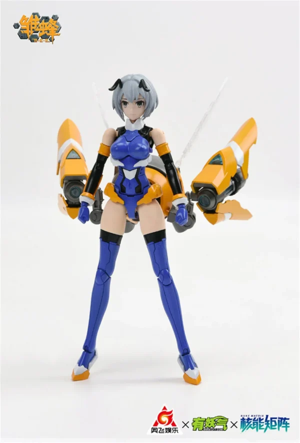 NUKE MATRIX Bee Assembly Model Kit B.E.E. Glaze Early Elite Form Mobile Suit Girl Cute Kawaii Action Figures Doll Figurine Gifts - Image 3