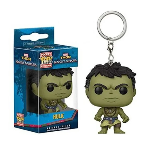 FUNKO Pop Marvel Hero THOR HULK LOKI Pocket pop Keychain Pvc Action Vinyl Figure Collection Model Toys for Children - Image 2