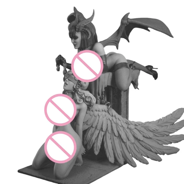 Angels and demons Figure 1:16 Miniature Figure Resin Model Kit 1:24 Unpainted Plastic Model Kit A1040 - Image 4