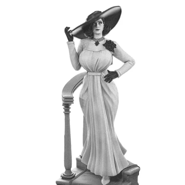 Alcina Dimitrescu B Figure 1:18 Miniature Figure Resin Model Kit Unpainted Plastic Model Kit A573 - Image 2