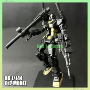 In Stock 012 Model HG 1/144 Rx-78-2 Assembly Model Kit Black Gold Color Action Figures Robot Plastic Model Kits Customized Toy