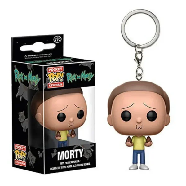 FUNKO POP Pickle Rick and Morty Snow Ball HOLOGRAM Space Suit Rick CLONE Keychain Kid Toys Mr. Meeseeks Snowball Gift - Image 6