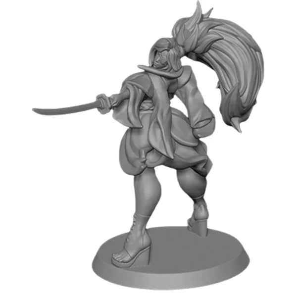 Baiken Figure 1:24 Miniature Resin Model Kit Unpainted Plastic Model Kit A625 - Image 5