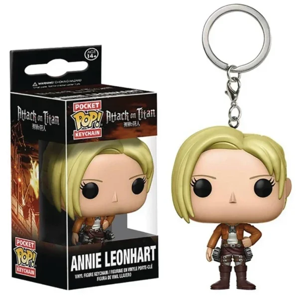 FUNKO Pop Japanese Anime Attack On Titan Levi PVC Toy Figure Keychain Pocket Collection Model Toys For Children Christmas Gift - Image 2