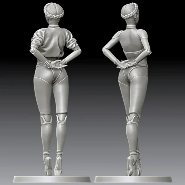 Robot Gyrls Figure Resin Model Kit 1/16 Plastic Model Kit Unpainted Model Kit 120mm Resin A282 - Image 2