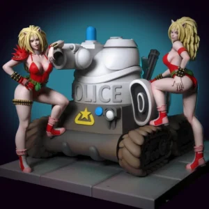 Anna and Uni Figure 1:24 Miniature Resin Model Kit Unpainted Plastic Model Kit A450
