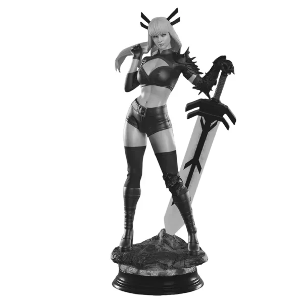 Illyana Rasputine Figure 1:18 Miniature Figure Resin Model Kit Unpainted Plastic Model Kit A604 - Image 2