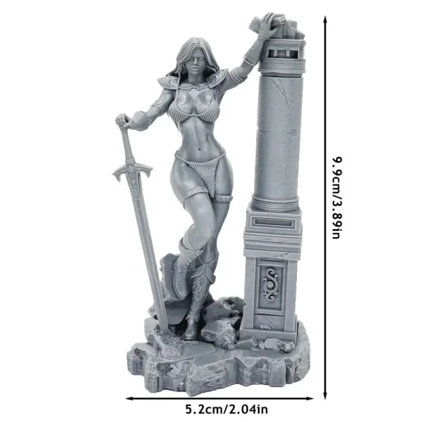 Red Sonja 1:24 Miniature Resin Plastic Model Kit Unpainted Resin Model Kit A1934 - Image 2