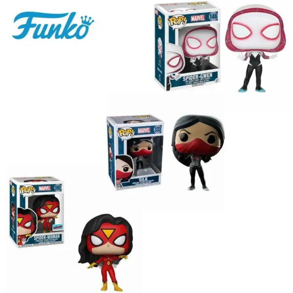 funko pop Action NEW Arrival Spider-Gwen #146 Spider-Woman #392 #333 Figure Vinyl Figure Collectible Model Toy with box