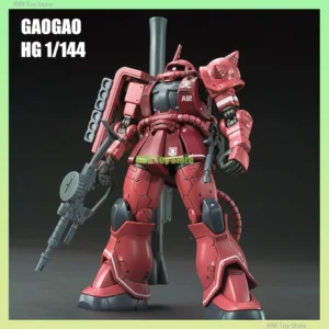 Gaogao Model HG 1/144 024 Zaku Assembly Model Kit MS-06S Red Comet Ver Action Figures Robot Figurine Plastic Model Toy Gifts