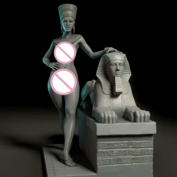 Nefertiti 75mm Resin Model Kit 1/24 miniatureScale Figure Model Kit Unpainted Kits Plastic Model Kit A236 - Image 6