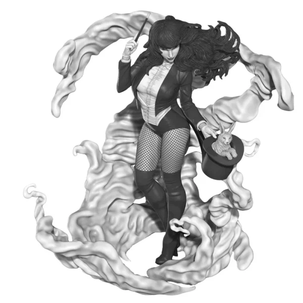 Zatana Figure 1:24 Miniature Resin Model Kit Unpainted Plastic Model Kit A679 - Image 4