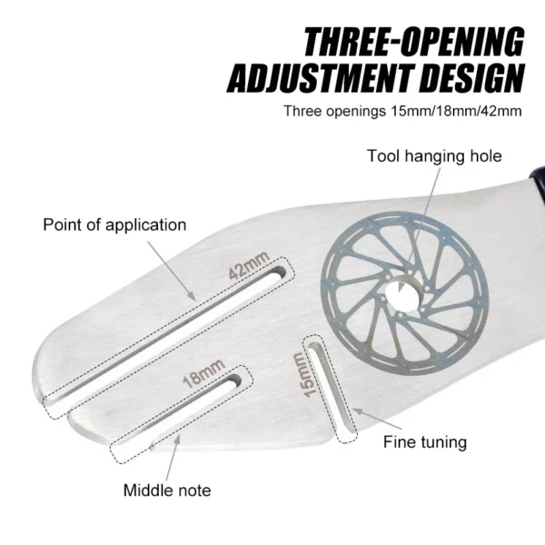 Bicycle Disc Correction Wrench Anti-Rubbing Disc Deformation Adjustment Correction Tool For Mountain Bike Stainless Steel Tool - Image 3