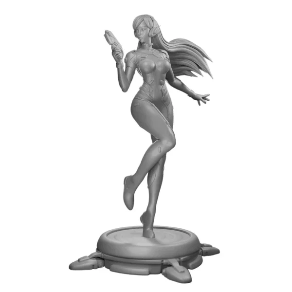 D.Va Figure 1:24 Miniature Figure Resin Model Kit Unpainted Plastic Model Kit A528 - Image 4