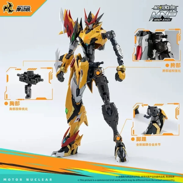 Motor Nuclear MG 1/100 Assembly Model Kit MNP-XH01 BAIQI Collection Action Figures Alloy Skeleton Robot Plastic Model Toy Gifts - Image 3