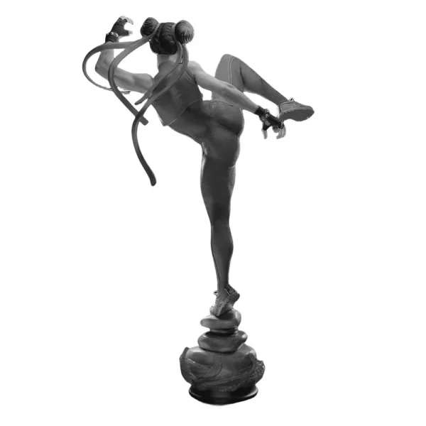 Jia ling bao Chun Li Resin Figure Miniature 1:16 Resin Model Kit Unpainted Plastic Model Kit B1198 - Image 4