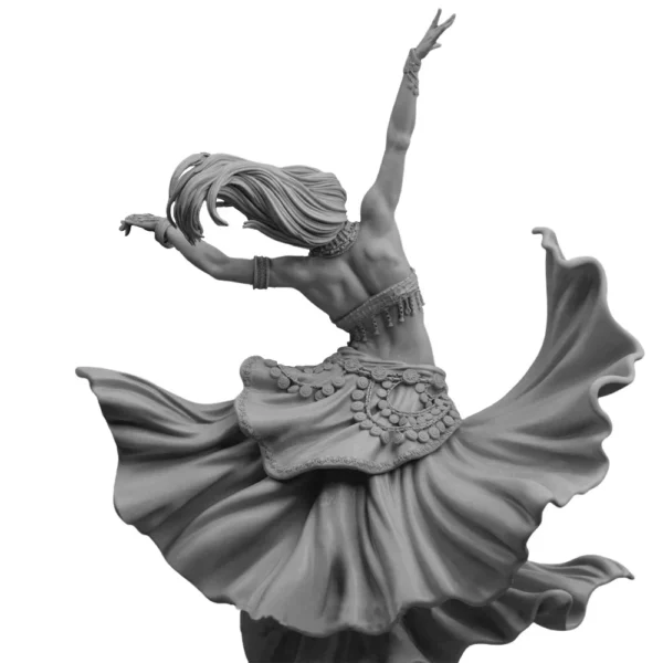 Dancing Girl Figure 1:16 Miniature Resin Model Kit Unpainted Plastic Model Kit A2577 - Image 5
