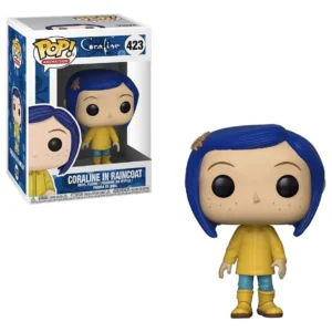 Funko Pop Animetion Coraline Coraline in Raincoat 423# Vinyl Figure Model Toys for New Year Birthday Dolls Decoration Gift