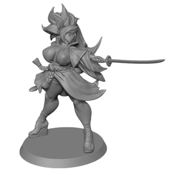 Baiken Figure 1:24 Miniature Resin Model Kit Unpainted Plastic Model Kit A625 - Image 2