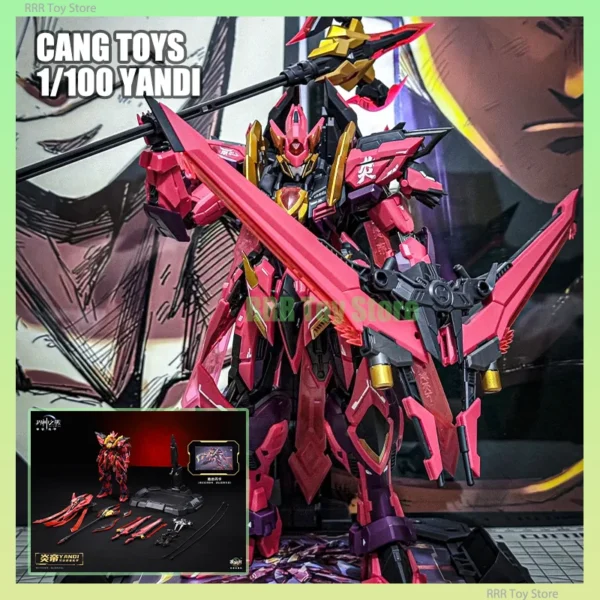 CANG TOYS 1/100 MG YANDI Assembly Model Kit WAR OF THE GOD Collection Robot Action Figure Customized Plasitc Model Kits Toy Gift