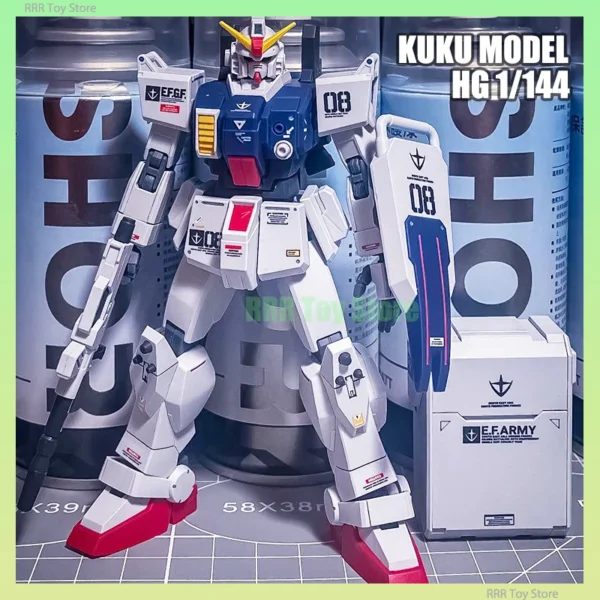 KUKU Model KK 1/144 HG RX-79G Ground Type Assembly Model Kit Action Figure Robot Plastic Model Kits Customized Toy Gifts