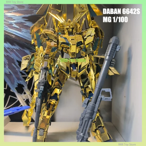 DABAN 6642S MG 1/100 Electroplate Assemble Model Kit Assembly Action Figures Robot Figurine Plastic Model Hobby Doll Toy Gifts