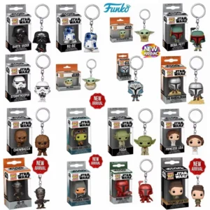 FUNKO POP Star Wars Hera Syndulla AHSOKA BO-KATAN Leiya IG-11 Chubacca R2-D2 Darth Vader Stromtrooper Pocket Pop Keychain Toys
