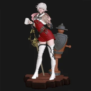 Alisaie Leveilleur Figure 1:18 Miniature Resin Model Kit Unpainted Plastic Model Kit A656