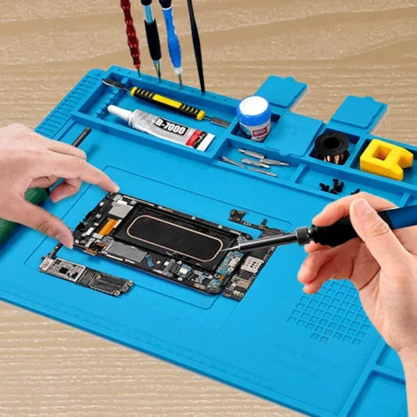 ESD Heat Insulation Soldering Resistance High Temperature Insulation Pad With Magnet Silicone Welding Working Mat By PROSTORMER - Image 6