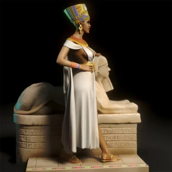 Nefertiti 75mm Resin Model Kit 1/24 miniatureScale Figure Model Kit Unpainted Kits Plastic Model Kit A236 - Image 4