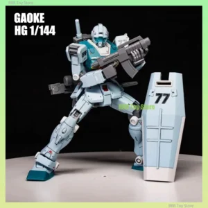 Gaoke Xingdong HG 1/144 RGM-79 GM SLEGGAR Assembly Model Kit Action Figures Robot Figurine Plastic Model Hobby Kids Toy Gifts