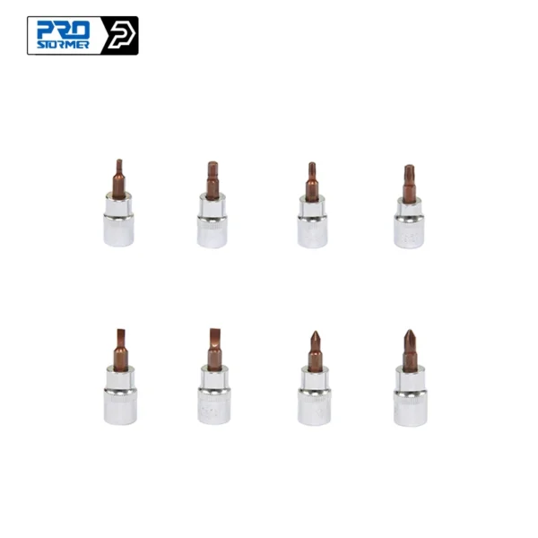3/8 "ratchet wrench socket 8-piece set (H3, H5, T20, T30, PH1, PH2, FD-4, FD-5)