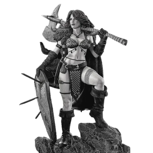 Red Sonja Figure 1:16 Miniature Resin Model Kit Unpainted Plastic Model Kit A630 - Image 3
