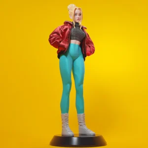 Modern Girl Figure 1:24 Miniature Figure Resin Model Kit Unpainted Plastic Model Kit A773