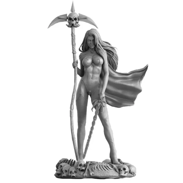 Lady of Death Figure 1:24 Miniature Resin Model Kit Unpainted Plastic Model Kit A689 - Image 2